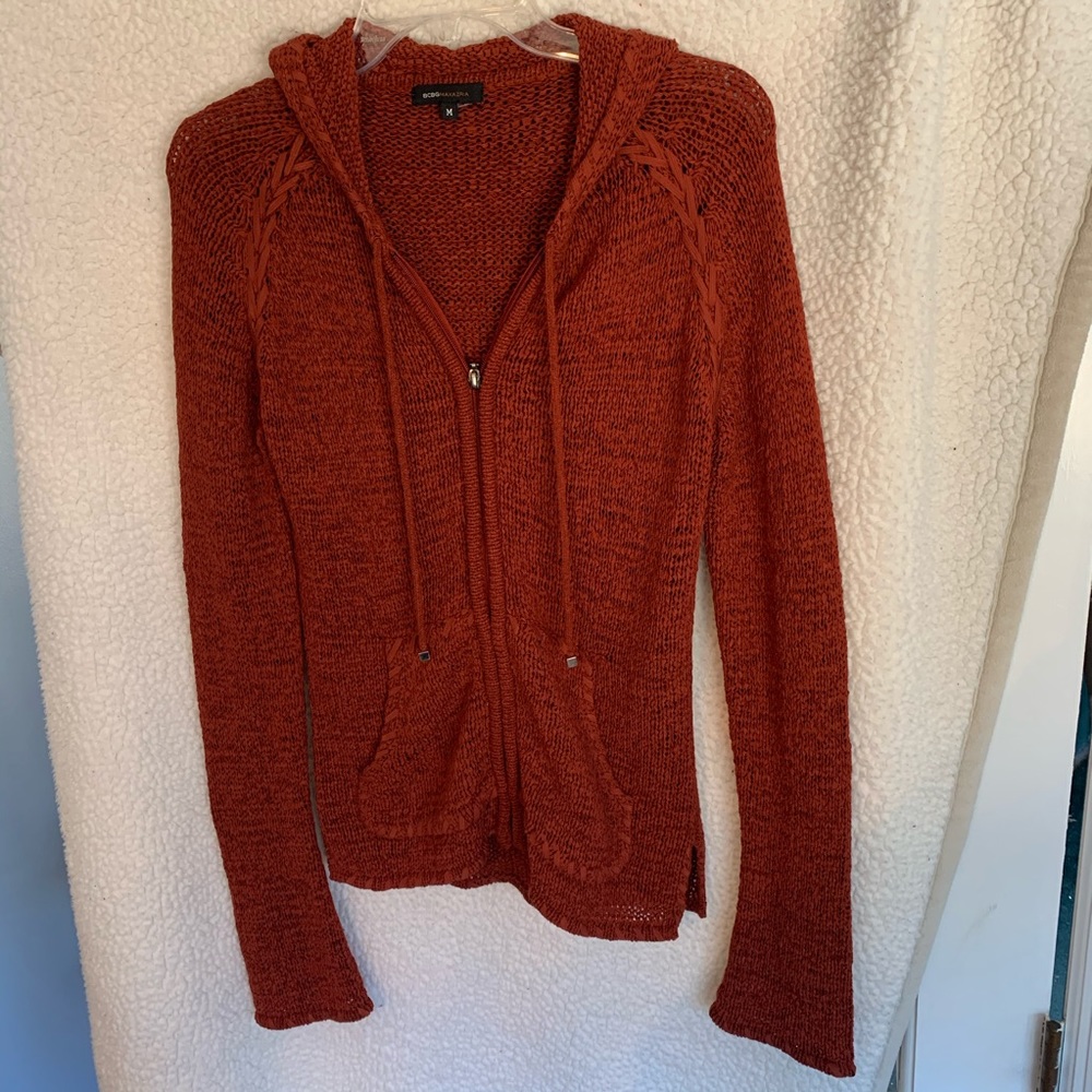 BCBG zip up jacket with hood